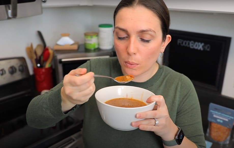 Taste Testing The Red Pepper & Meatball Soup