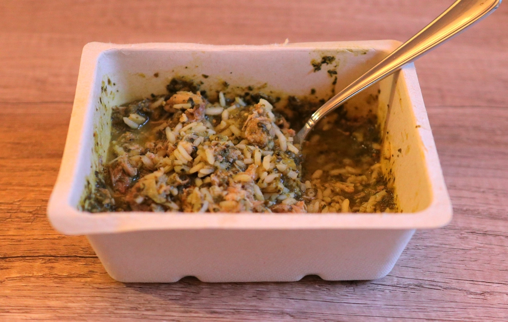 Trifecta Nutrition Pork With Salsa Verde With Tomatillos, Cilantro, And Rice Meal