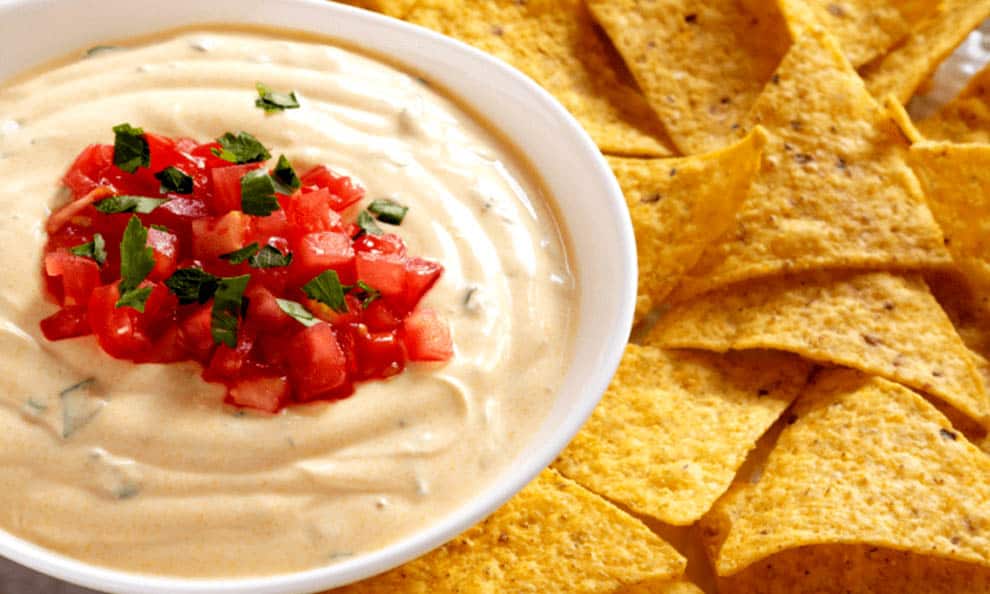 Bowl of creamy queso