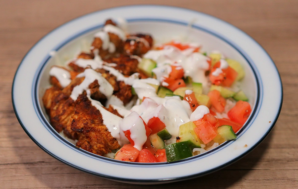 EveryPlate Turkish-Spiced Chicken and Rice Bowl