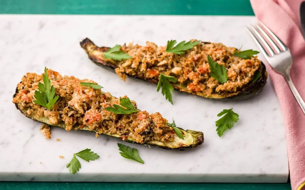 Gluten-Free Stuffed Zucchini Boats HelloFresh Meal