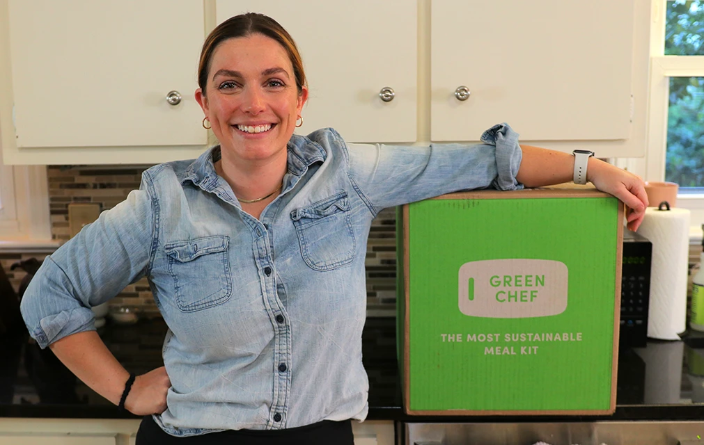 Emily With Our Green Chef Box