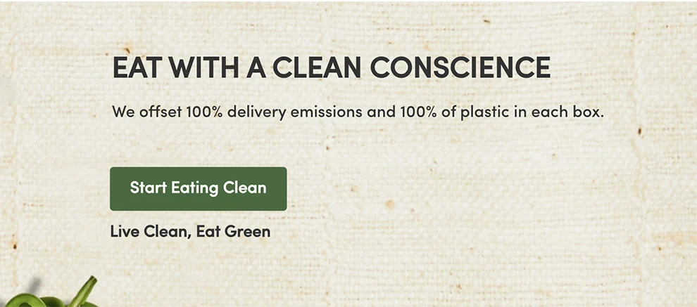 Green Chef Offset Emissions & Plastic Statement