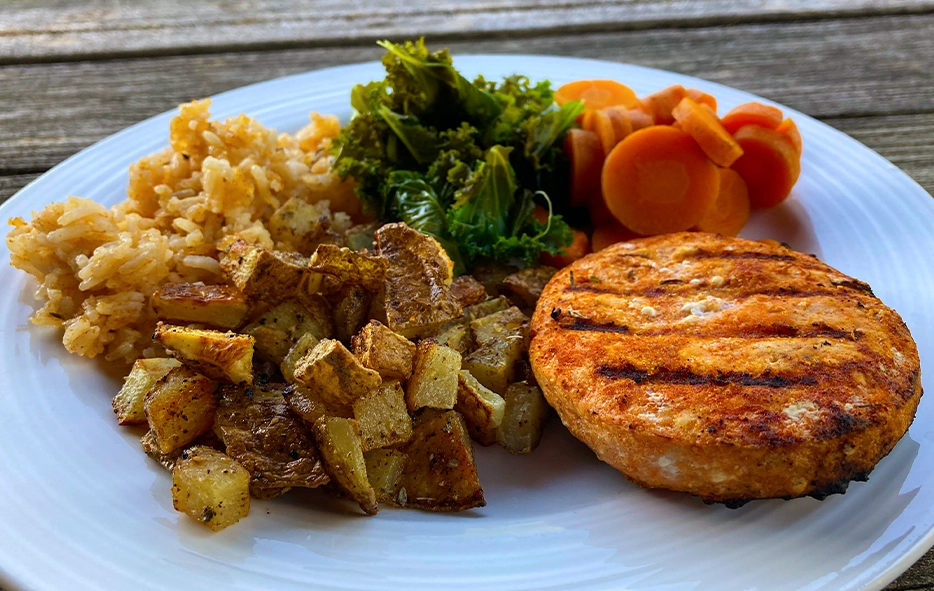 ButcherBox Wild-Caught Alaska Sockeye Salmon Burgers Meal