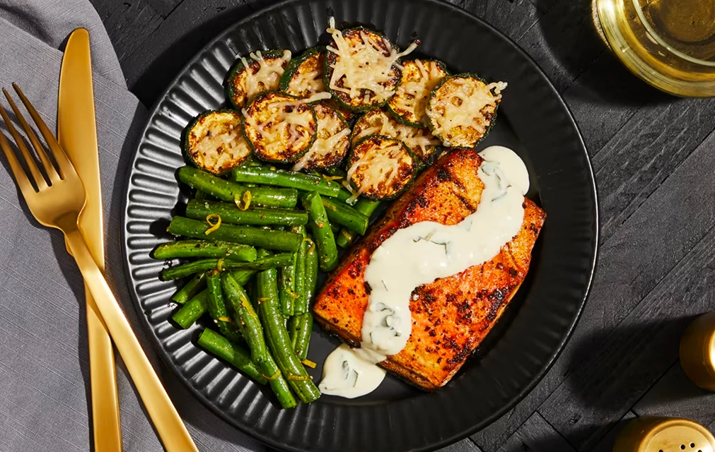 Green Chef Sockeye Salmon with Lemon Dijon Sauce Meal