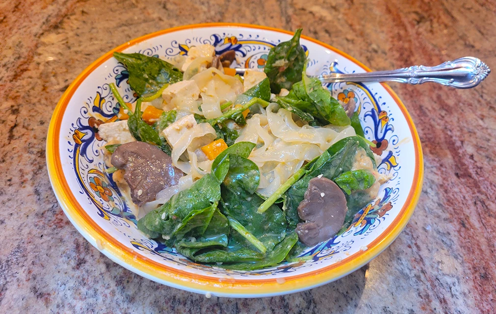 My Thistle Creamy Pumpkin Ramen with Garlic Baked Tofu