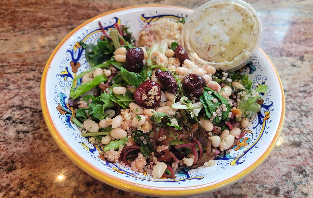 My Thistle Leafy Greens and Sun Cheese Salad with Herb Navy Beans Meal